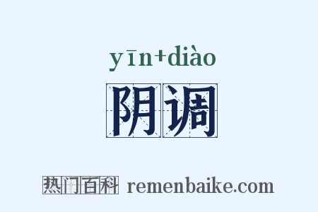 阴调是什么意思的图片